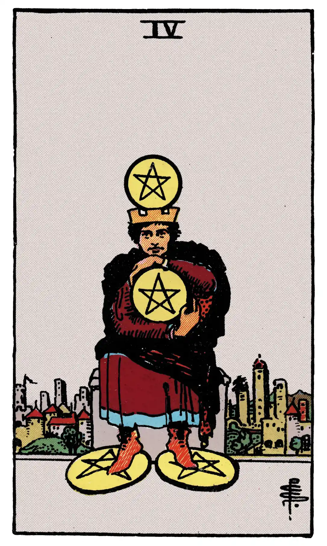 four of pentacles