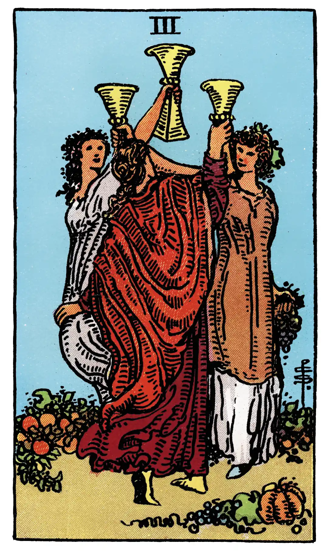 three of cups